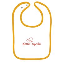 Infant Contrast Trim Terry Bib Thumbnail