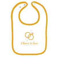 Infant Contrast Trim Terry Bib Thumbnail