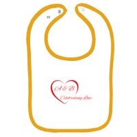 Infant Contrast Trim Terry Bib Thumbnail