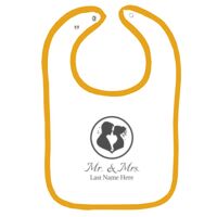 Infant Contrast Trim Terry Bib Thumbnail