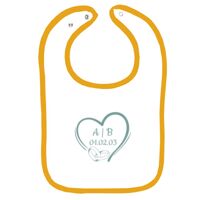 Infant Contrast Trim Terry Bib Thumbnail