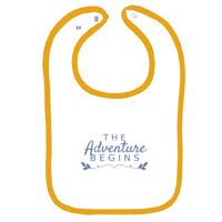 Infant Contrast Trim Terry Bib Thumbnail