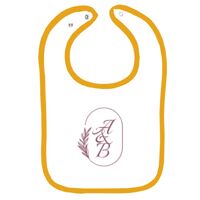 Infant Contrast Trim Terry Bib Thumbnail