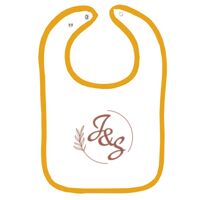 Infant Contrast Trim Terry Bib Thumbnail