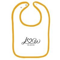 Infant Contrast Trim Terry Bib Thumbnail