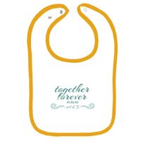 Infant Contrast Trim Terry Bib Thumbnail