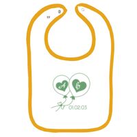 Infant Contrast Trim Terry Bib Thumbnail