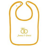 Infant Contrast Trim Terry Bib Thumbnail