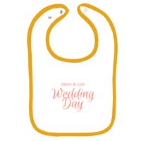 Infant Contrast Trim Terry Bib Thumbnail