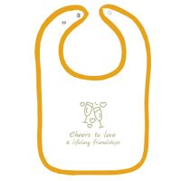 Infant Contrast Trim Terry Bib Thumbnail