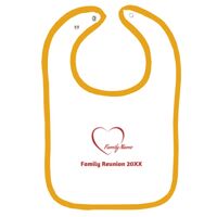 Infant Contrast Trim Terry Bib Thumbnail