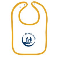Infant Contrast Trim Terry Bib Thumbnail
