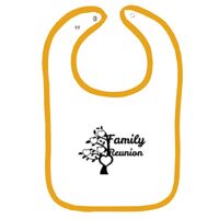 Infant Contrast Trim Terry Bib Thumbnail