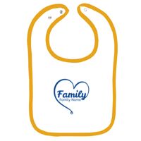 Infant Contrast Trim Terry Bib Thumbnail