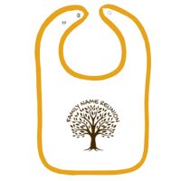 Infant Contrast Trim Terry Bib Thumbnail