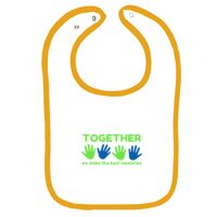 Infant Contrast Trim Terry Bib Thumbnail