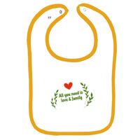 Infant Contrast Trim Terry Bib Thumbnail