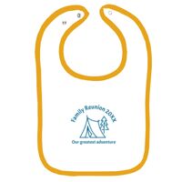 Infant Contrast Trim Terry Bib Thumbnail