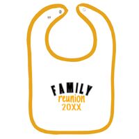 Infant Contrast Trim Terry Bib Thumbnail