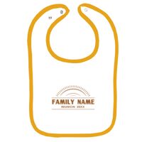 Infant Contrast Trim Terry Bib Thumbnail