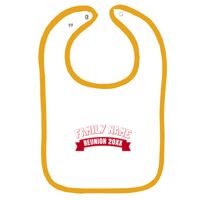 Infant Contrast Trim Terry Bib Thumbnail