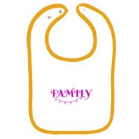 Infant Contrast Trim Terry Bib Thumbnail