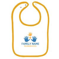 Infant Contrast Trim Terry Bib Thumbnail