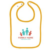 Infant Contrast Trim Terry Bib Thumbnail