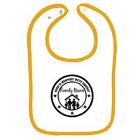 Infant Contrast Trim Terry Bib Thumbnail