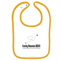 Infant Contrast Trim Terry Bib Thumbnail