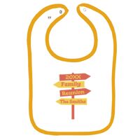 Infant Contrast Trim Terry Bib Thumbnail