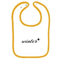 Infant Contrast Trim Terry Bib Thumbnail