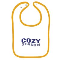 Infant Contrast Trim Terry Bib Thumbnail