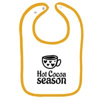 Infant Contrast Trim Terry Bib Thumbnail