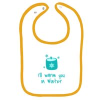 Infant Contrast Trim Terry Bib Thumbnail