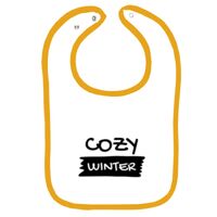 Infant Contrast Trim Terry Bib Thumbnail