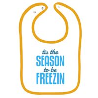 Infant Contrast Trim Terry Bib Thumbnail