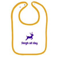 Infant Contrast Trim Terry Bib Thumbnail