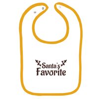 Infant Contrast Trim Terry Bib Thumbnail