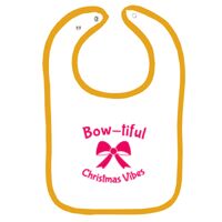 Infant Contrast Trim Terry Bib Thumbnail