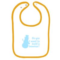 Infant Contrast Trim Terry Bib Thumbnail