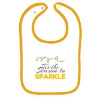 Infant Contrast Trim Terry Bib Thumbnail