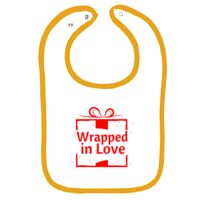 Infant Contrast Trim Terry Bib Thumbnail