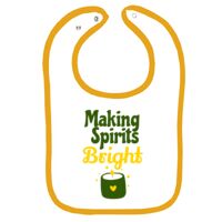 Infant Contrast Trim Terry Bib Thumbnail