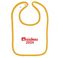 Infant Contrast Trim Terry Bib Thumbnail