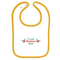 Infant Contrast Trim Terry Bib Thumbnail