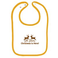 Infant Contrast Trim Terry Bib Thumbnail