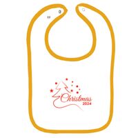 Infant Contrast Trim Terry Bib Thumbnail