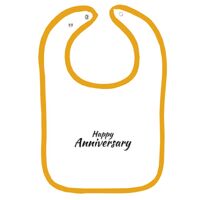 Infant Contrast Trim Terry Bib Thumbnail