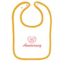 Infant Contrast Trim Terry Bib Thumbnail